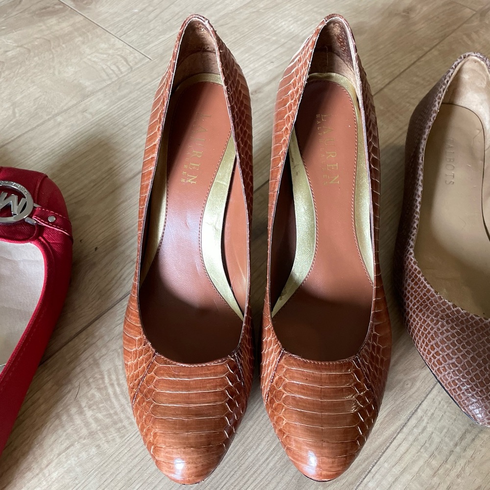 Lauren Ralph Lauren Leather Heels